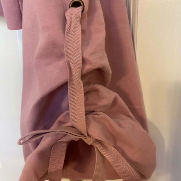 Free People  Holala Statement Sleeve  Crop Sweatshirt  Rose  XS - Picture 8 of 13